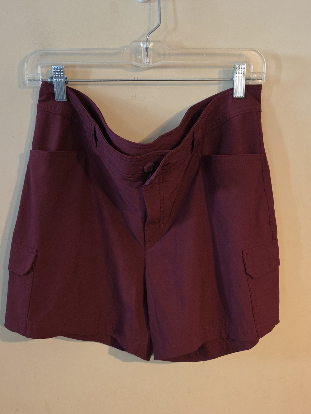 Eddie Bauer Plum Cargo Shorts Size 14 EUC